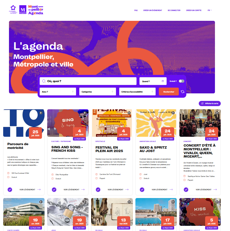 L’agenda de Montpellier et de la Métropole : les événements du territoire regroupés