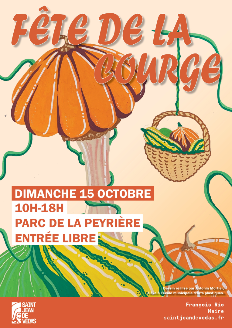 affiche fete courge