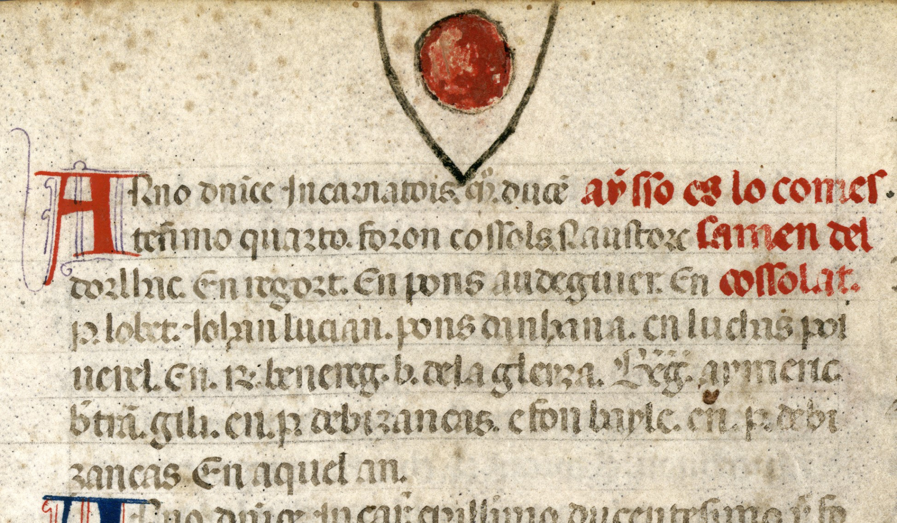 Texte du Thalamus sur le début du Consulat en 1204