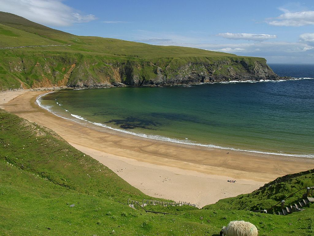 Une plage en Irlande. 