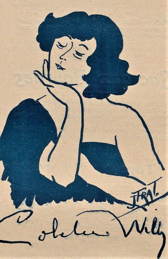 Caricature de Colette publiée dans le journal montpelliérain l'Echo des Etudiants