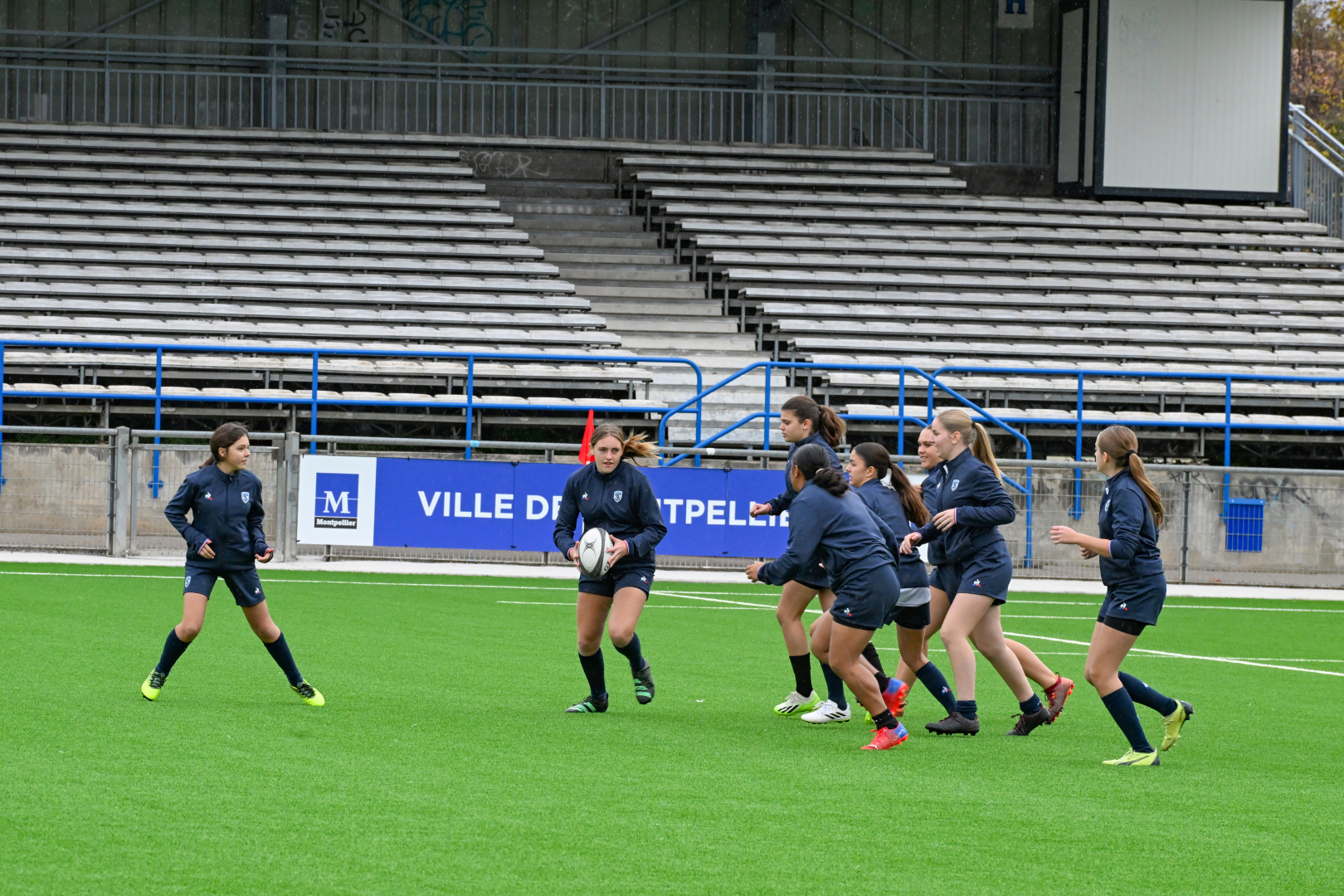 entrainement de rugby féminin