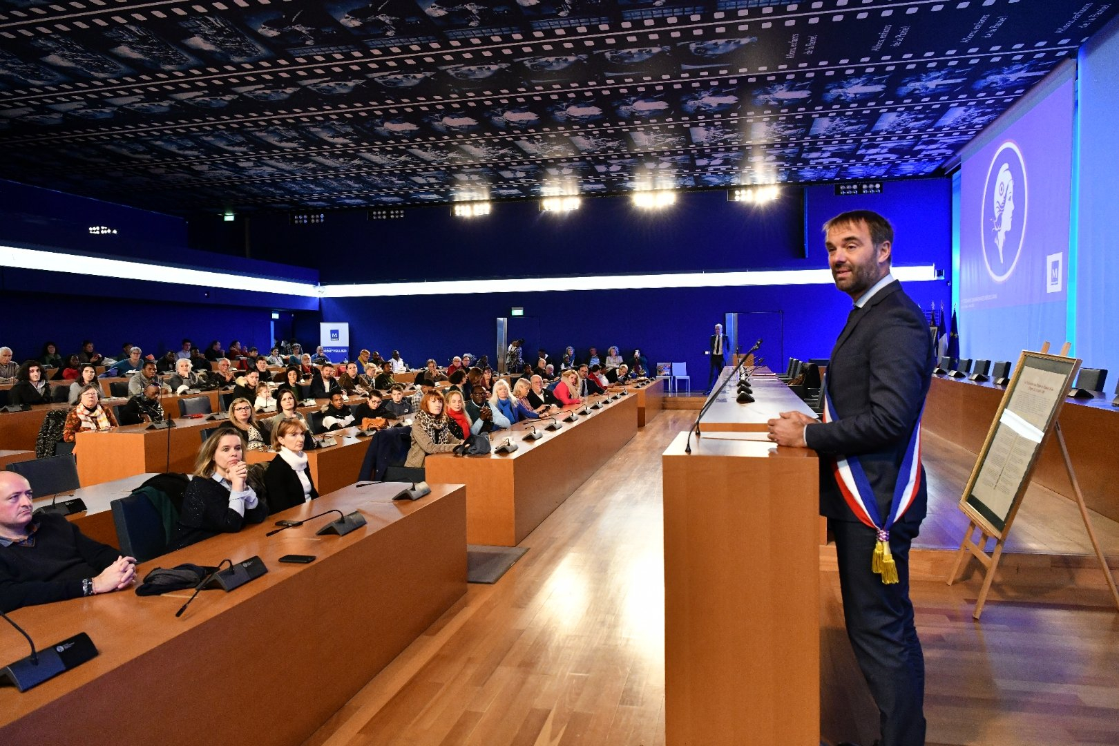 Première cérémonie de parrainages républicains à Montpellier, présidée par Michaël Delafosse