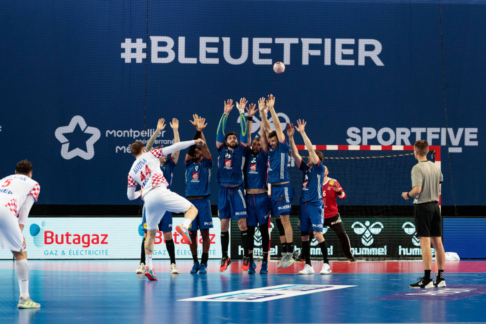 Dernier match des Bleus à Montpellier en mars 2021 à la Sud de France Arena