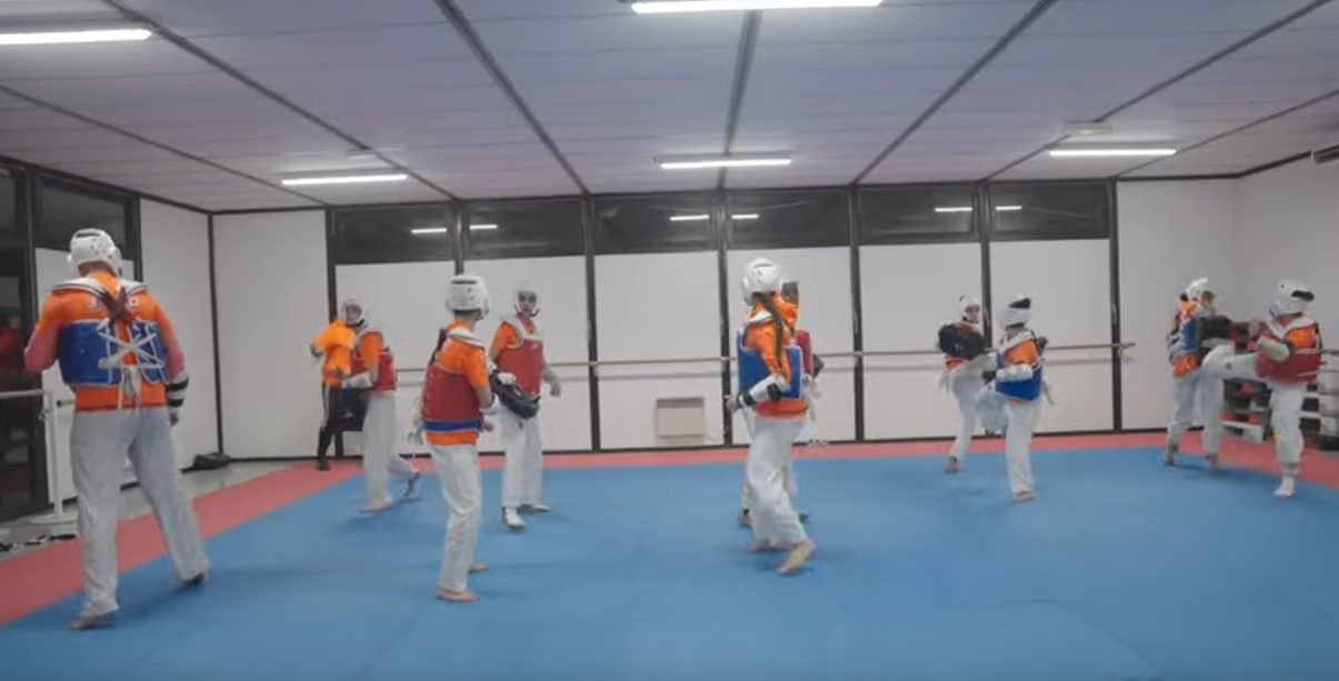 entraînement de taekwondo