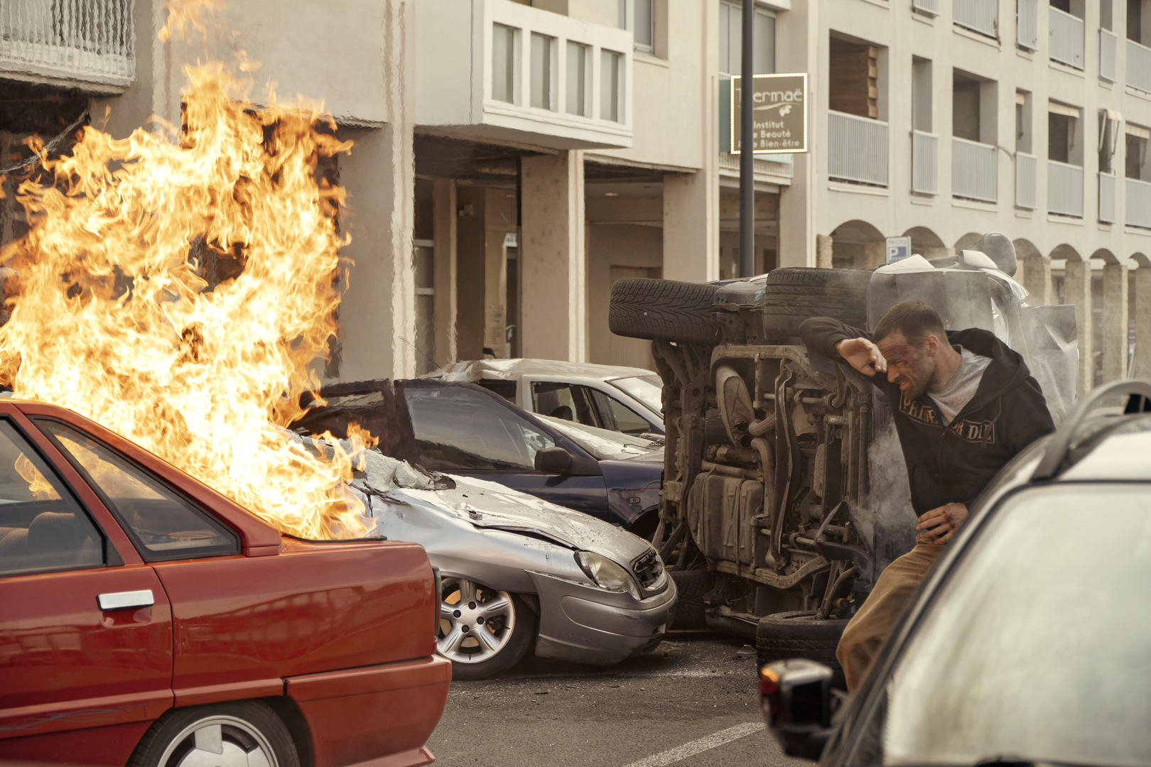 Scene de tournage Balle Perdue