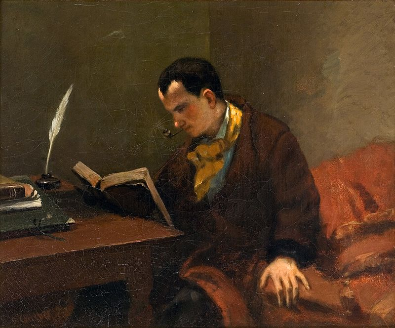 Portrait de Charles Baudelaire de Courbet - musée Fabre