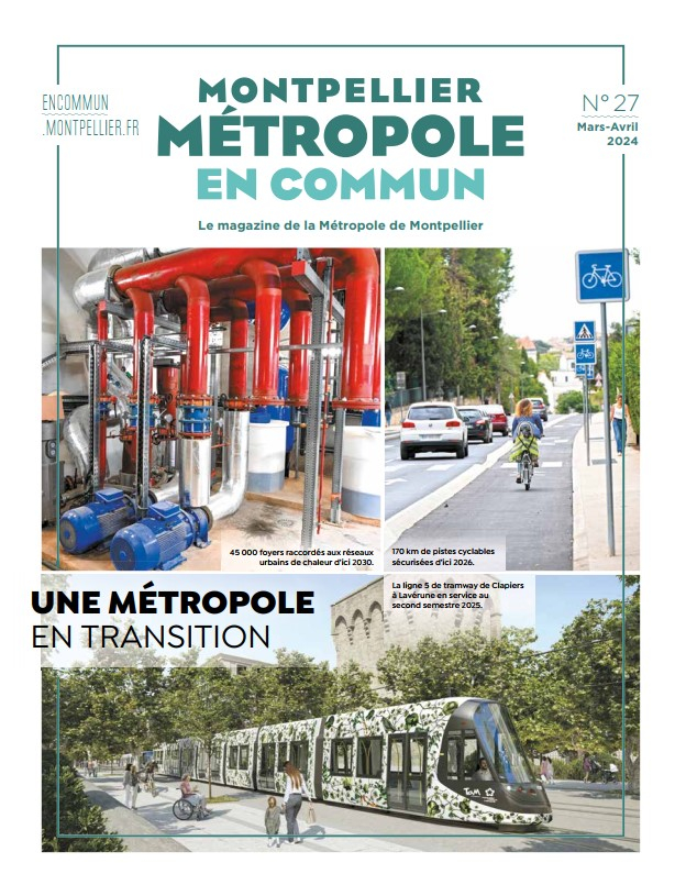 La Une du magazine Montpellier Métropole en commun de mars-avril 2024