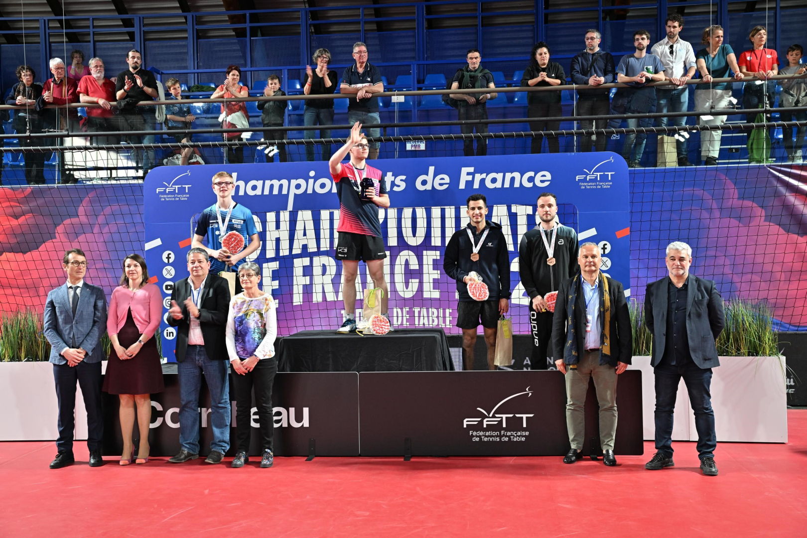 Le podium masculin des championnats de France 2024 