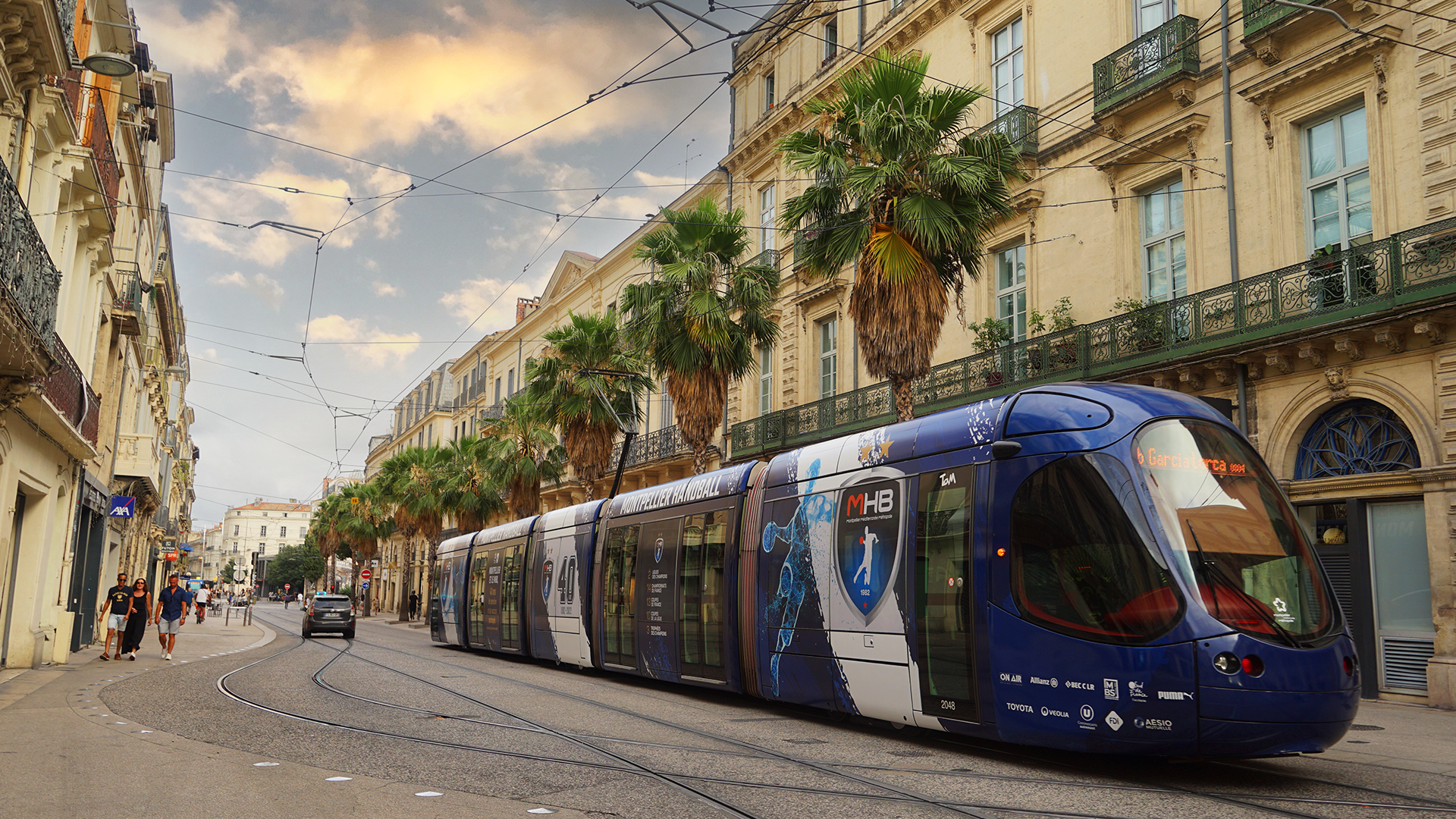 Tramway aux couleurs du MHB