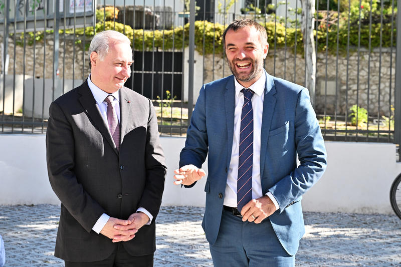 Jean-Luc Moudenc maire de Toulouse et Michaël Delafosse, maire de Montpellier