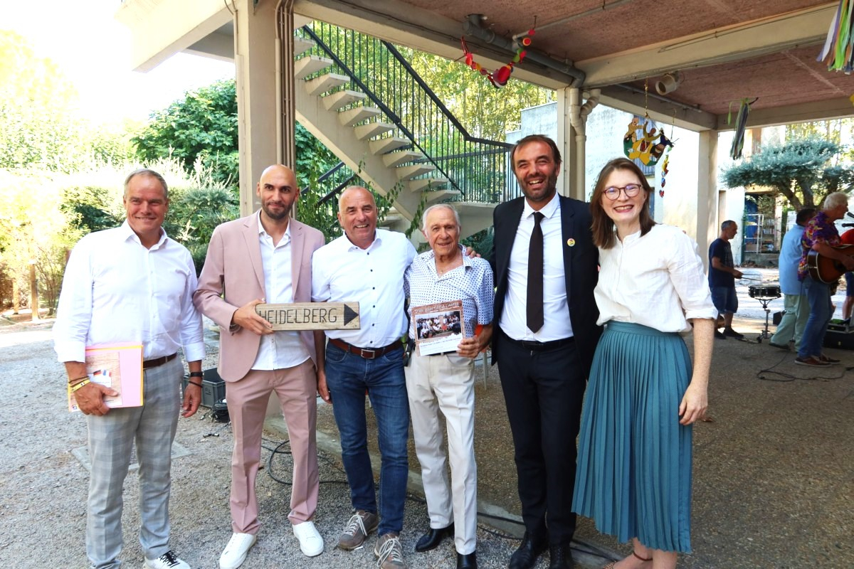 En septembre dernier, Michaël Delafosse, maire de Montpellier recevait son homologue de Heidelberg, Eckart WÛrzner à l'EHPAD Les Aubes