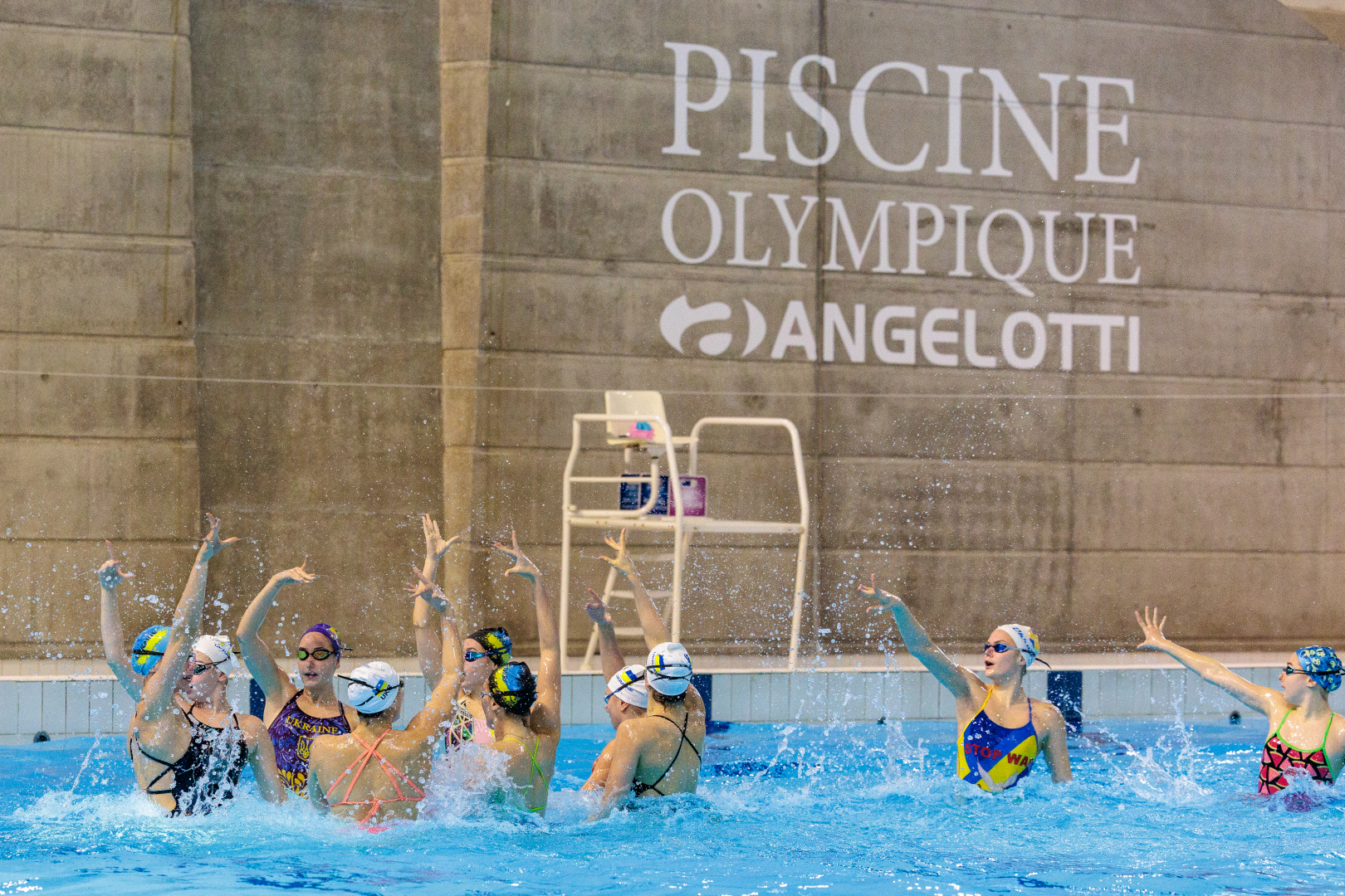 Présente en mai, l'équipe de natation artistique d'Ukraine, reviendra fin juillet 