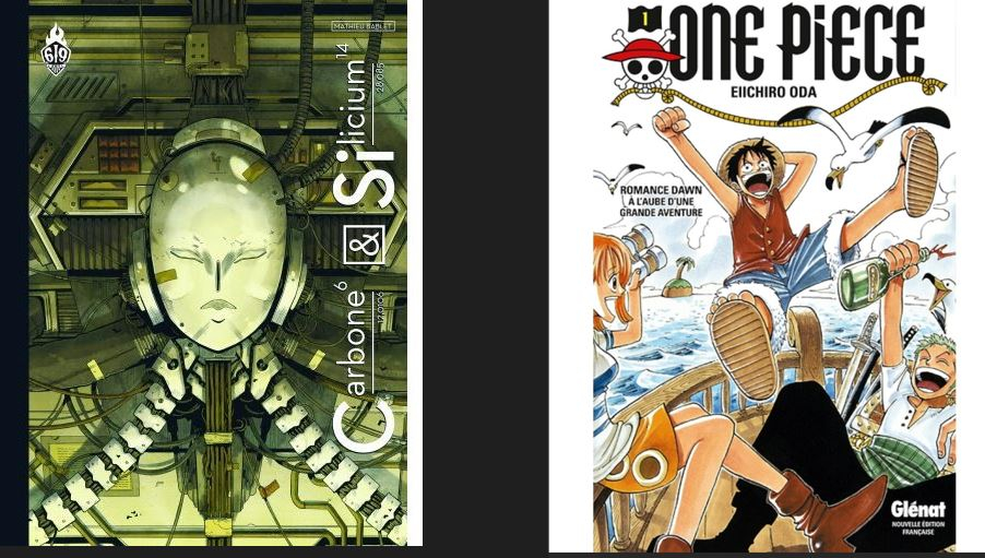 Couvertures de Carbone et Silicium et One Piece