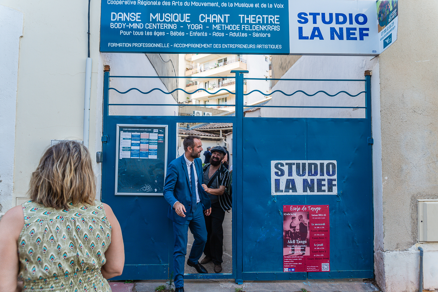 Tango des danseurs du @Studio de la Nef, et visite du local