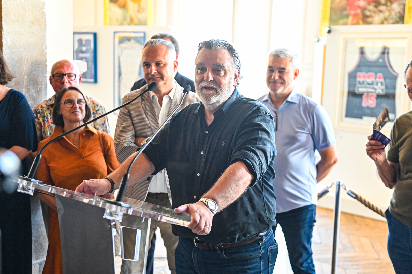 Laurent Nicollin, heureux de pouvoir mettre en valeur la collection de son père Louis