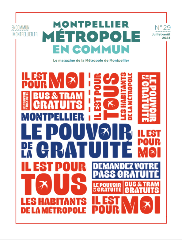 La Une du magazine Montpellier Métropole en commun de juillet-août 2024