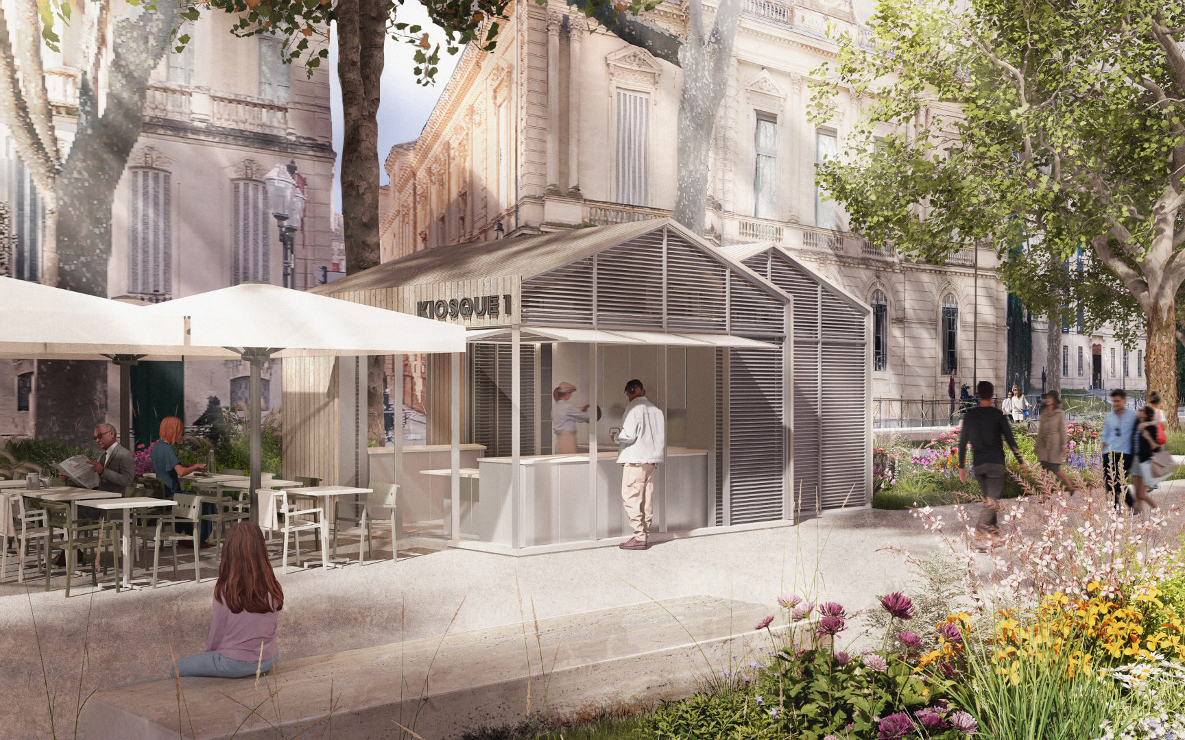 futur kiosque alimentaire (projet architecte)