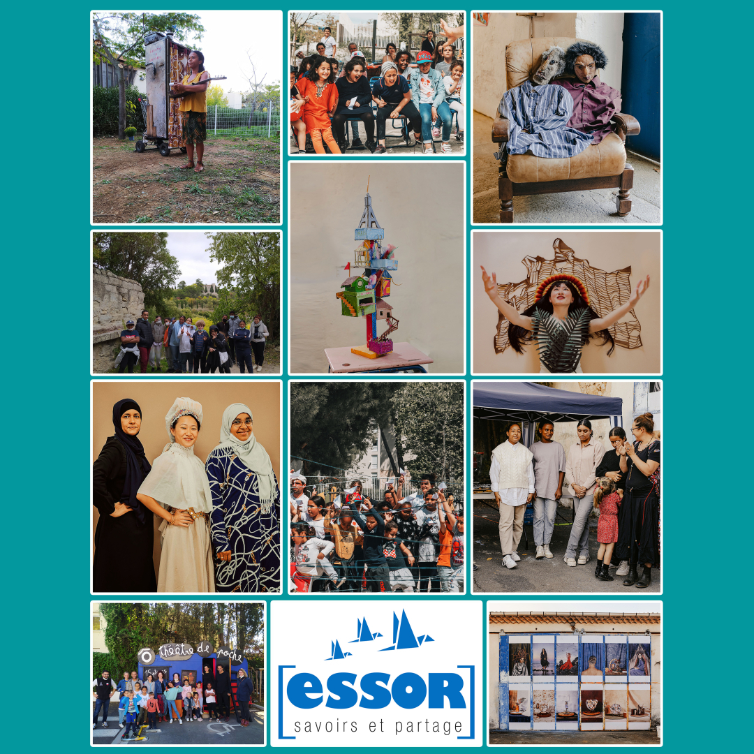 Essor, patchwork de visuels