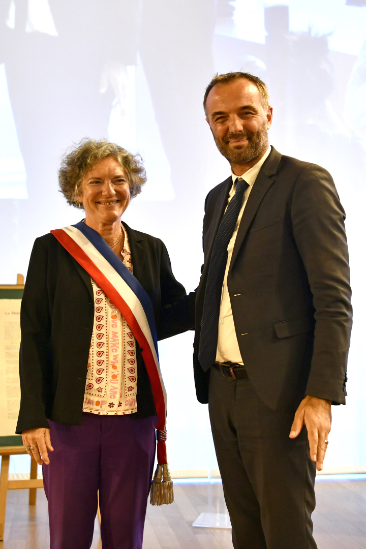 Véronique Brunet, fraîchement élue Première adjointe au maire, aux côtés de Michaël Delafosse