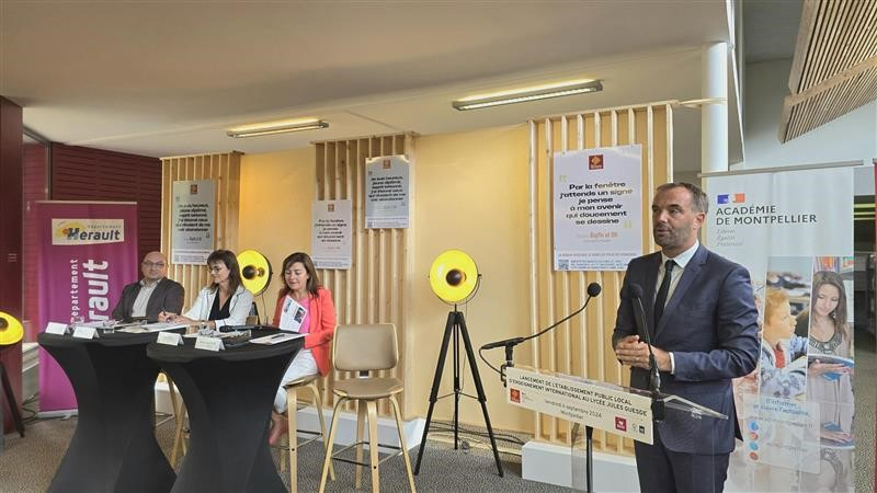 Ville de Montpellier,  Département de l'Hérault, Région Occitanie et Éducation nationale ont travaillé ensemble sur ce projet