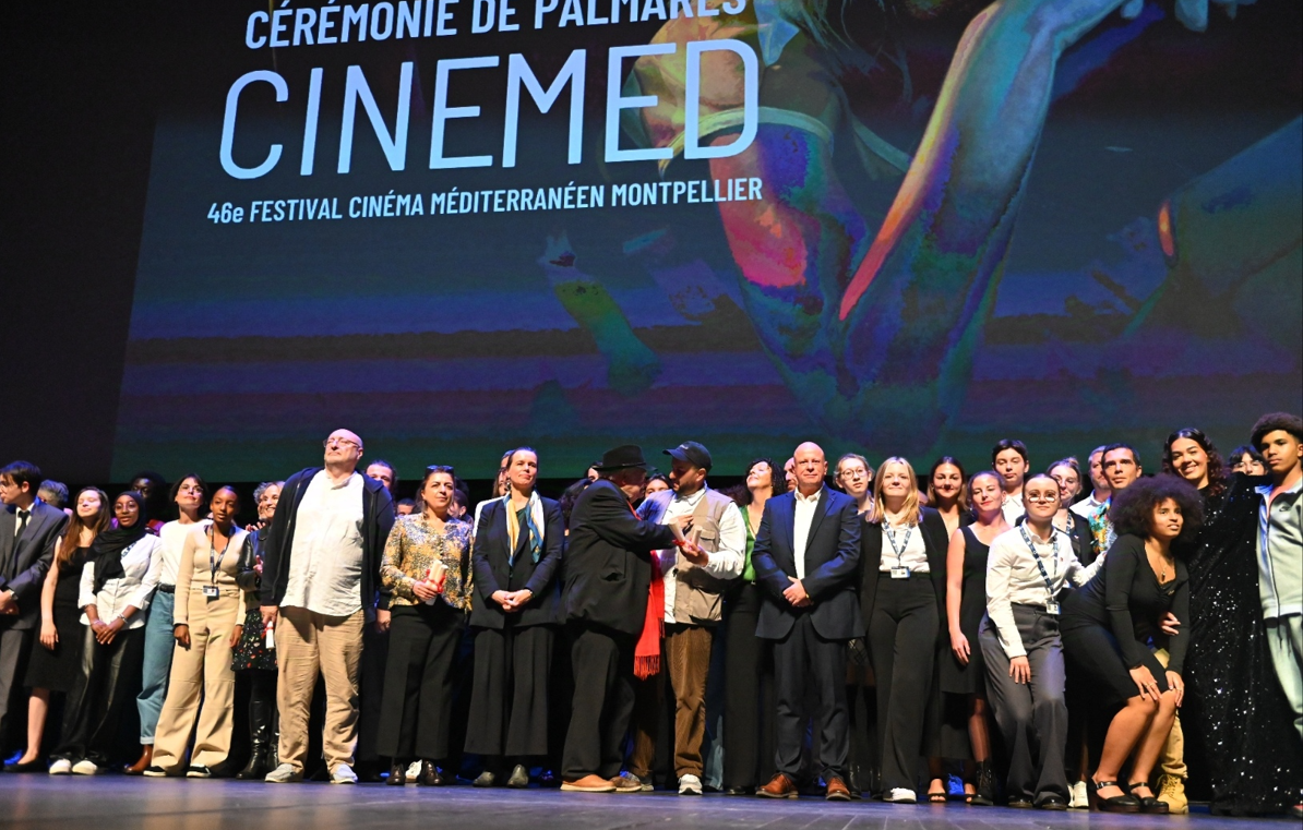 Photo du Palmarès du Cinemed, les lauréats réunis sur scène