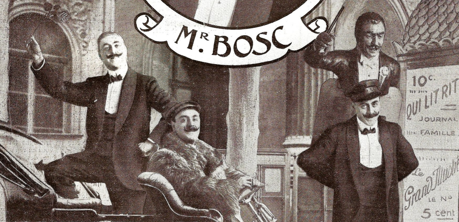 Montage photo d'Auguste Bosc en couverture de la revue "Paris qui Chante"