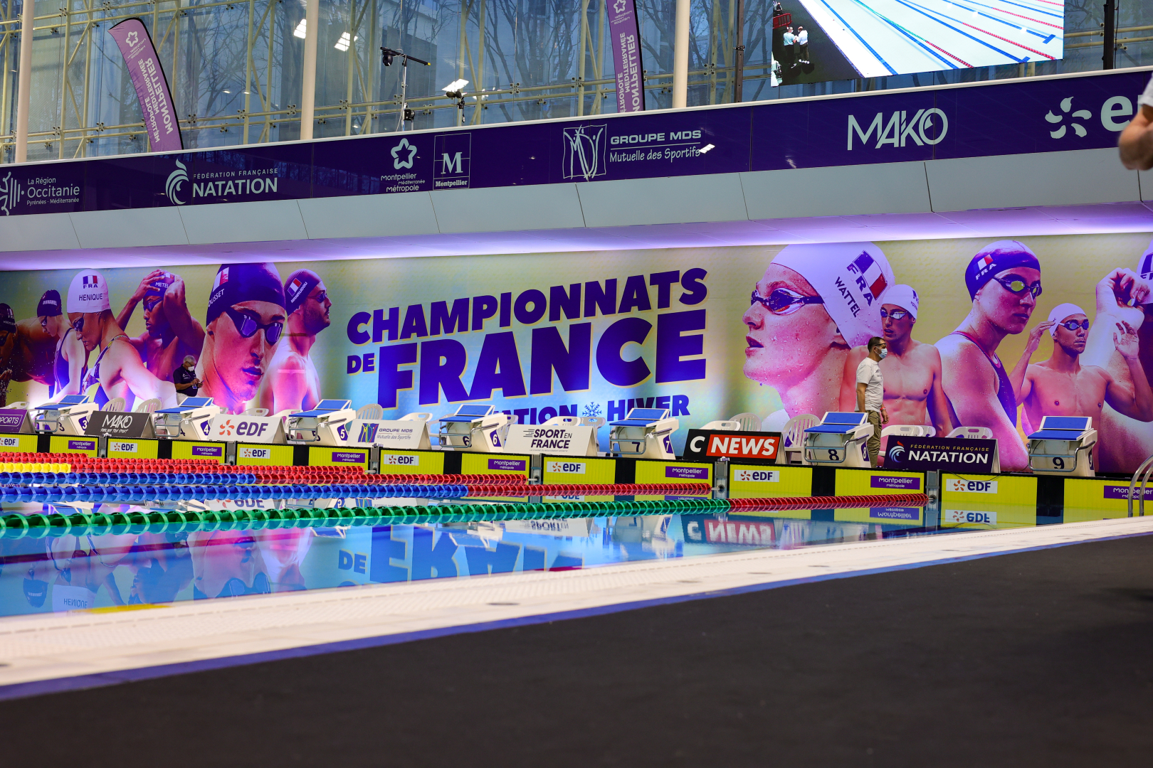 La piscine olympique Angelotti a déjà accueilli les championnats de France petit bassin, notamment en 2021