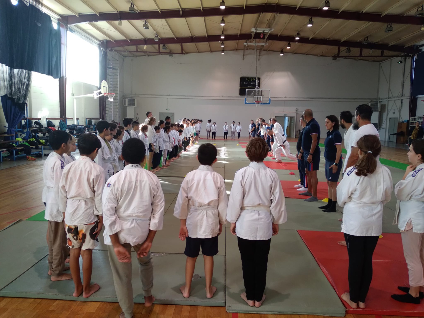 Initiation au judo, gymnase Le Hetet 