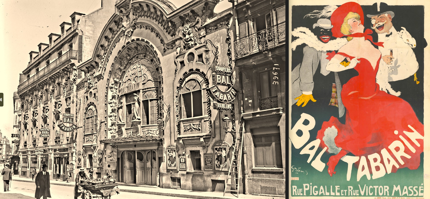 Façade et affiche du Bal Tabarin, à Montparnasse