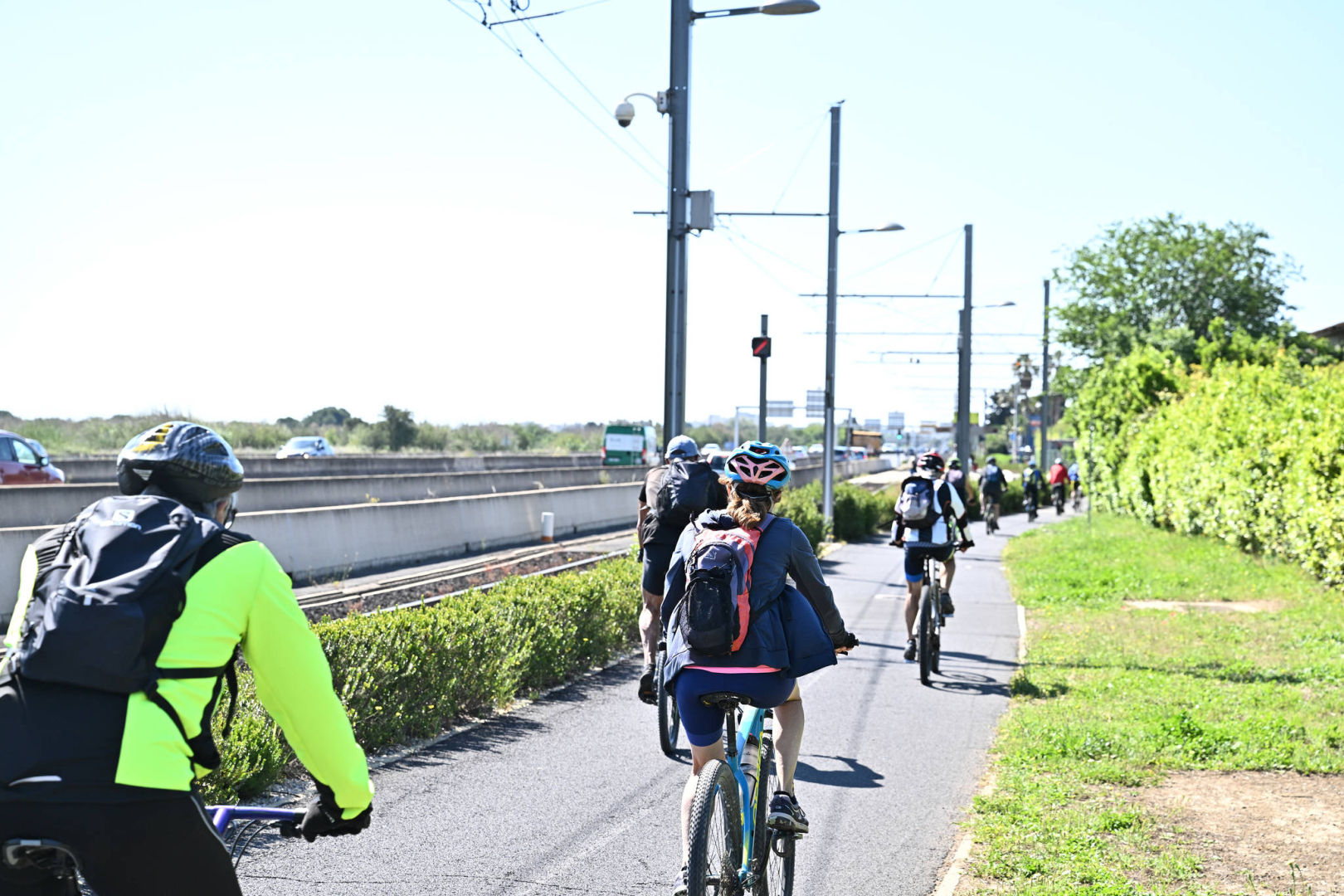 la piste cyclable 