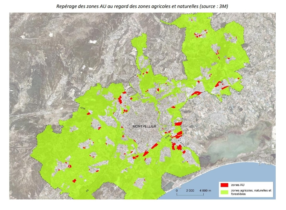 Deux tiers d'espaces naturels et agricoles et un tiers d'urbanisation