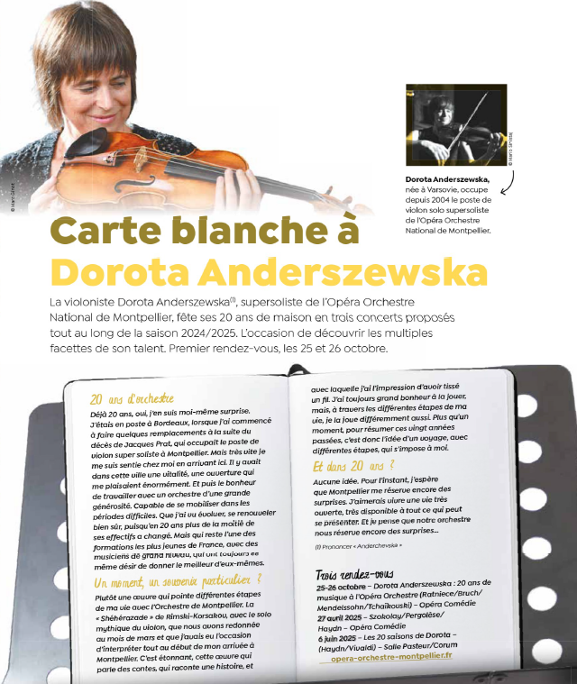 Article Carte Blanche à Dorota Anderszewska dans le magazine En Commun