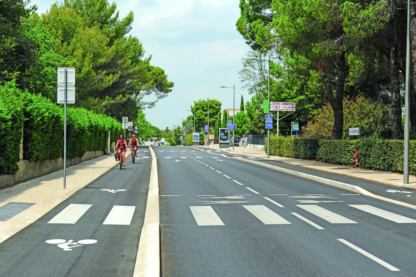 une piste cyclable