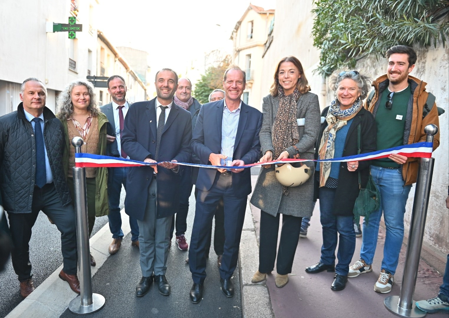 Inauguration des nouvelles pistes cyclables