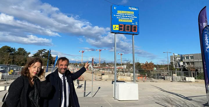 les élus devant le compteur