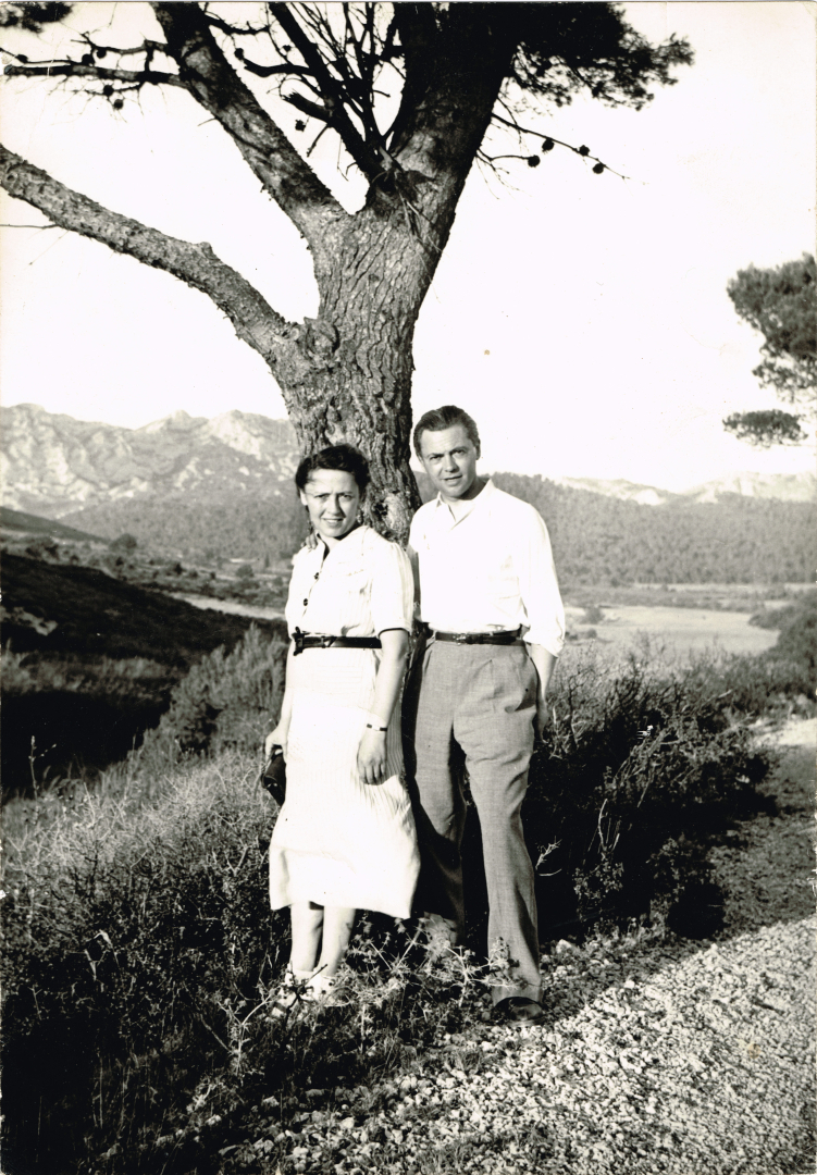 Laure Moulin avec son frère