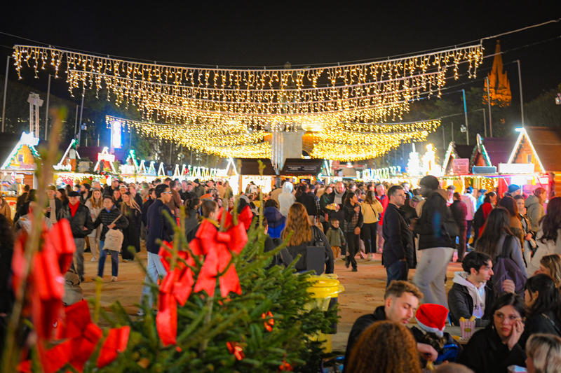 Photo du marché de noël à Montpellier