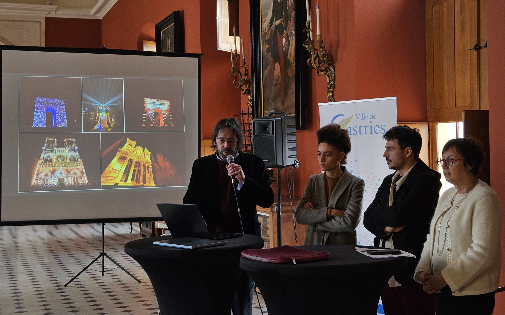 Nicolas Tochet, Jérémie Bellot, Anne-Sophie Acomat exposent leur "château de lumières" 