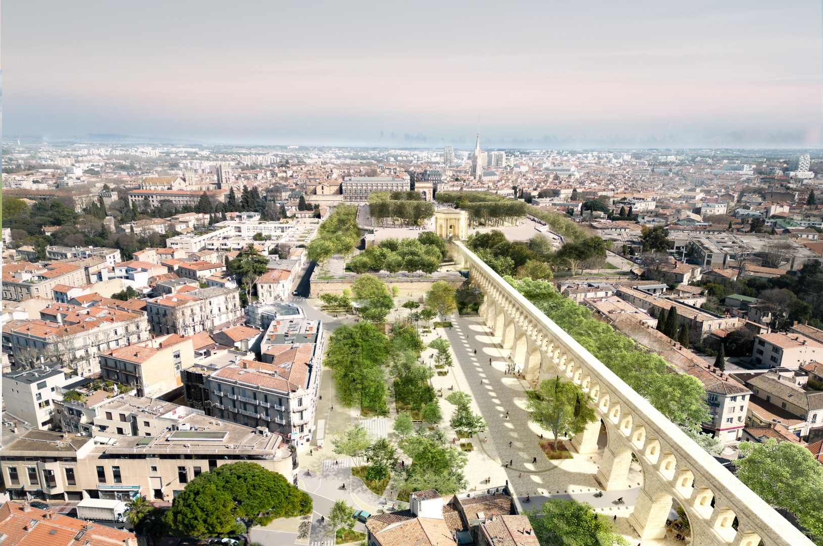 Perspective finale des Arceaux rénovés 