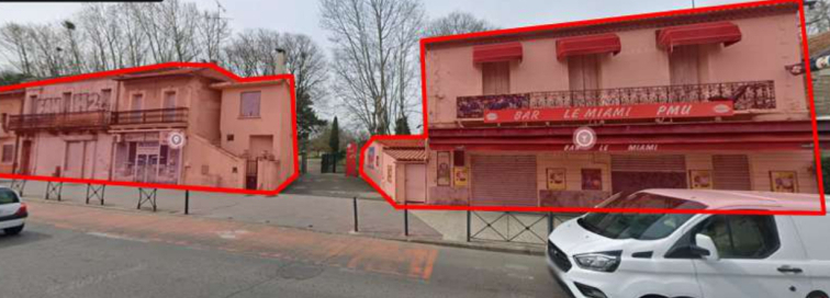 les batiments qui sont détruits