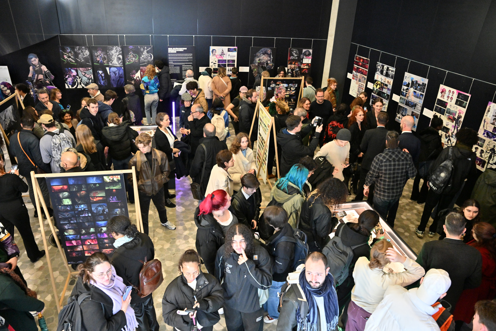 Le soir du vernissage de l'exposition