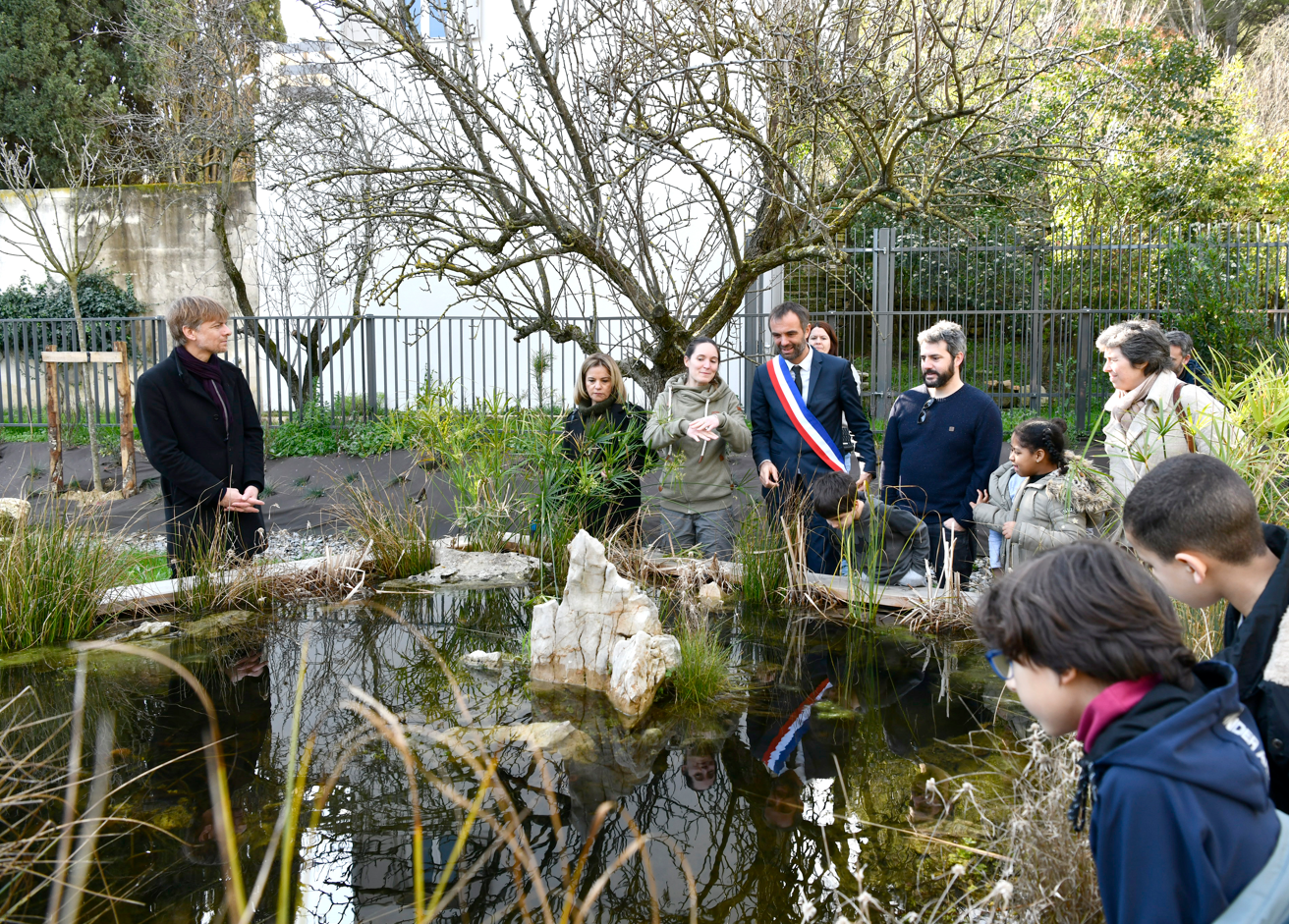 Jardin pédagogique à l'école Julie Daubié