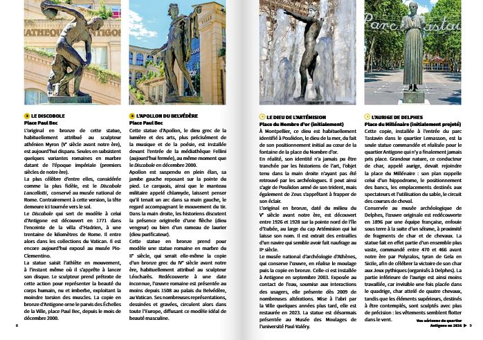 Pages intérieures du guide, fiches explicatives