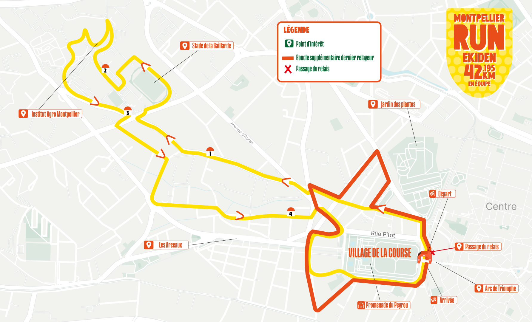 Parcours Ekiden