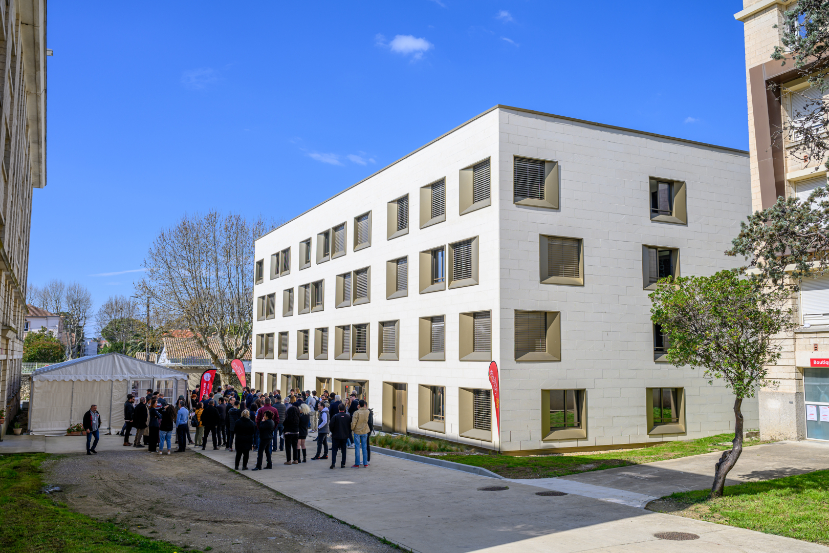 Vue du bâtiment H