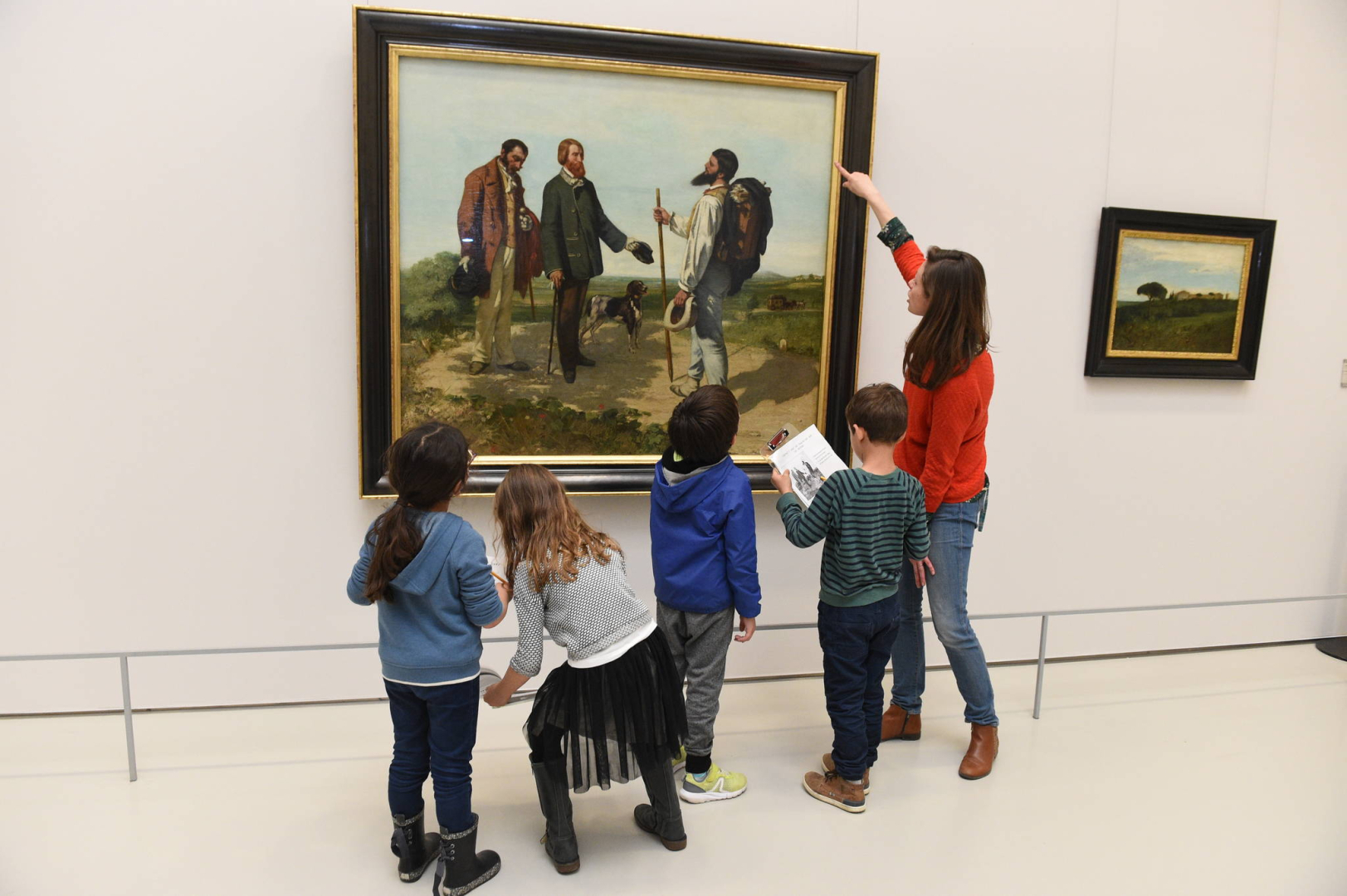 enfants au musée Fabre 