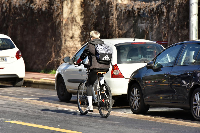 Cycliste à Montpellier