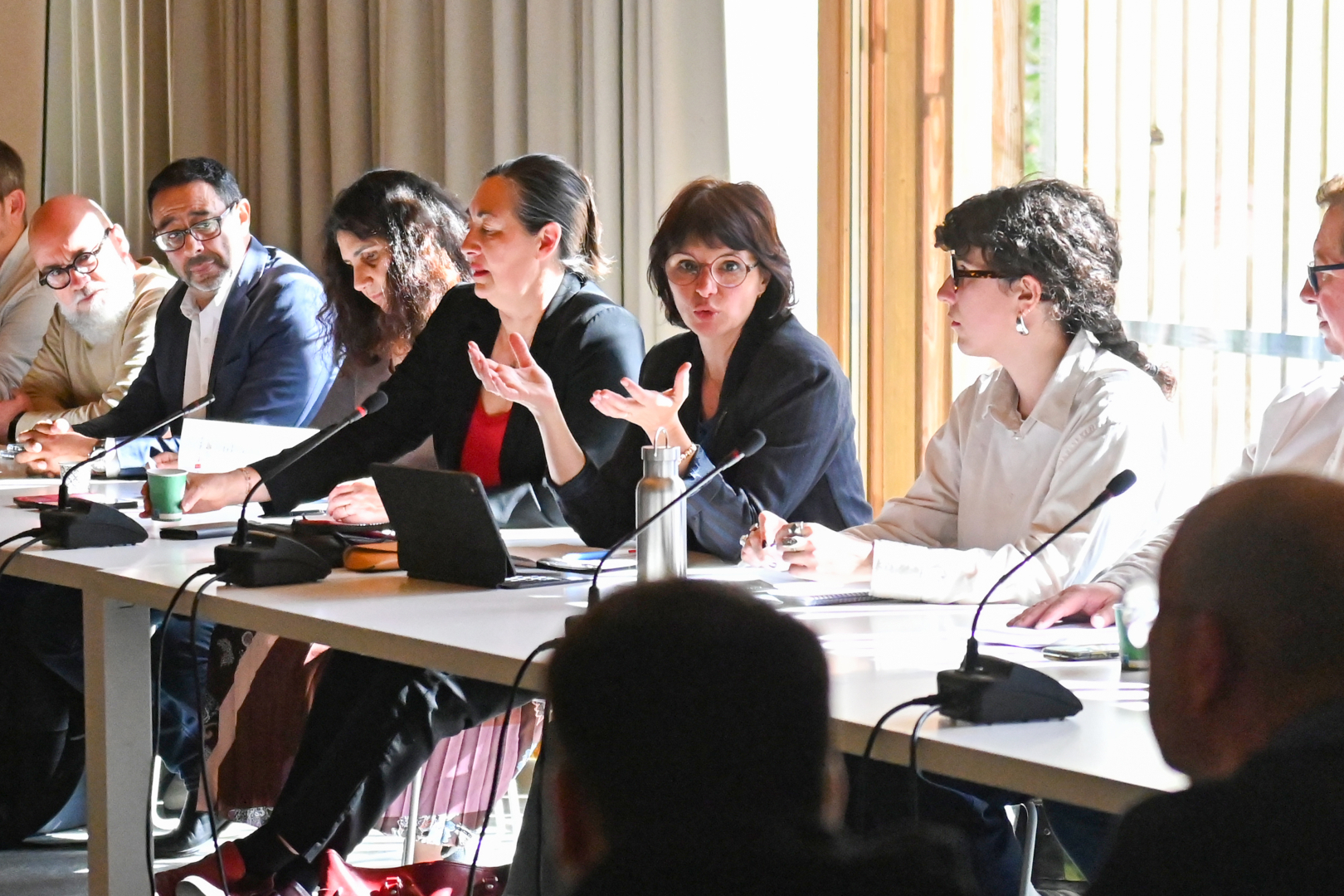 réunion intervenants élus directrice nationale du programme micros