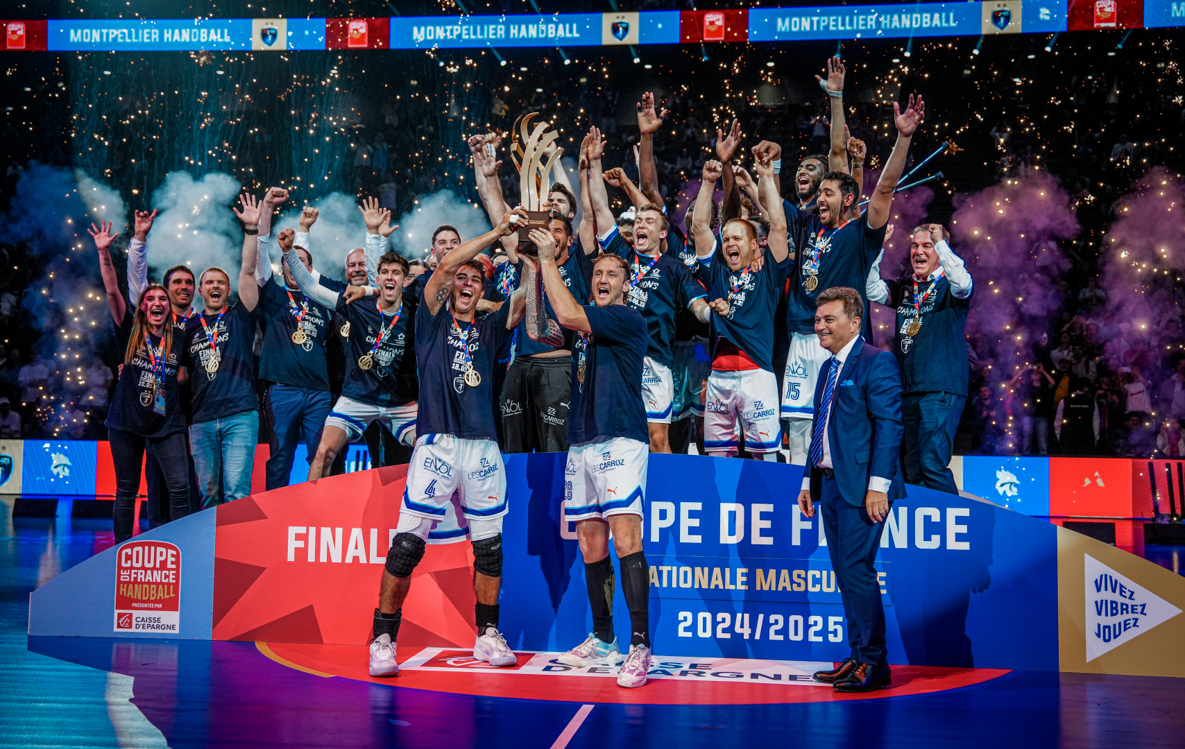 Victoire du MHB dimanche 18 mai face au PSG à l'Accor Arena de Paris